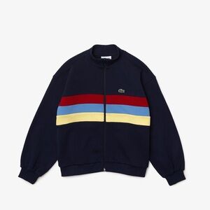 ❤️Lacoste Navy Jacket with Colorful Stripes❤️